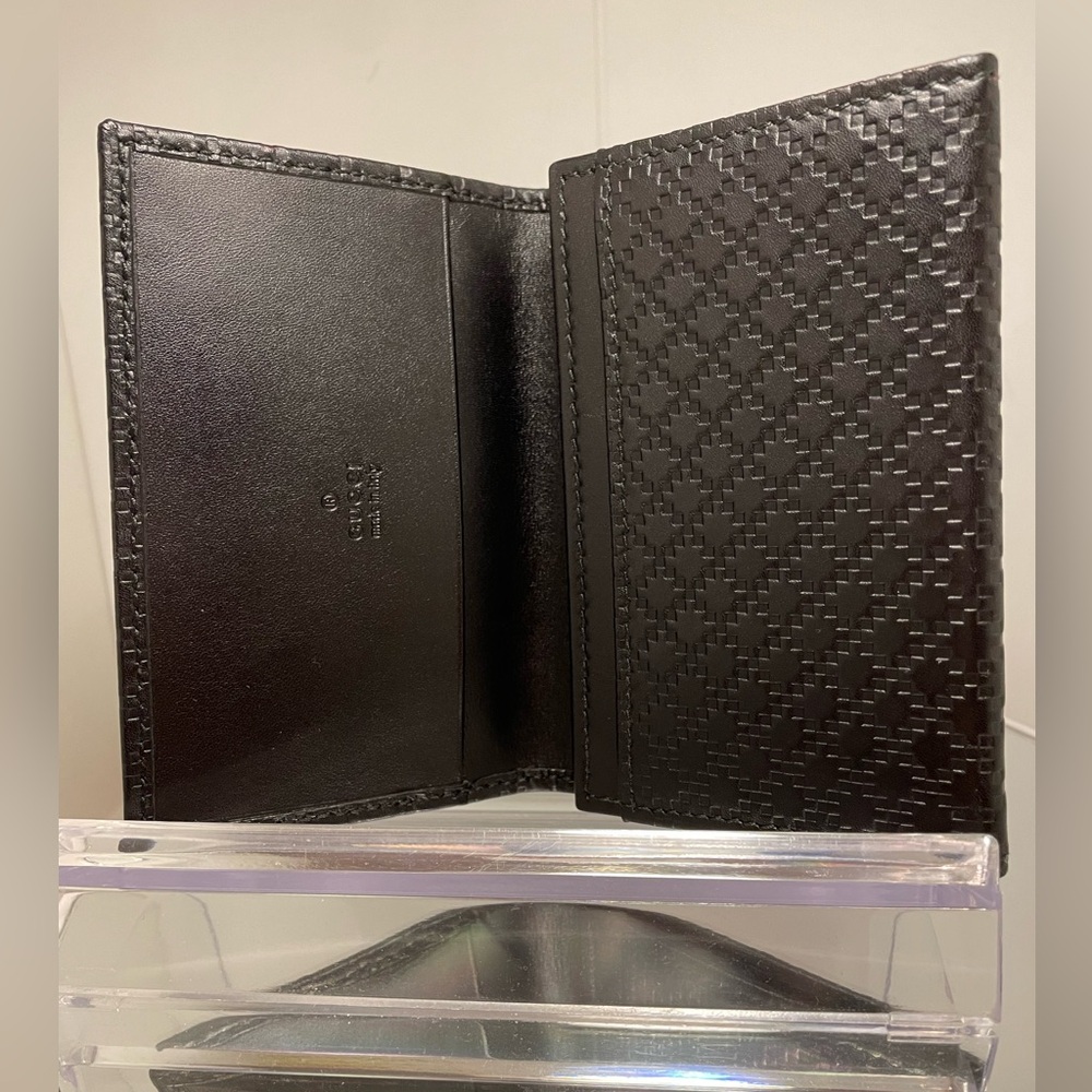 Gucci embossed leather card holder/wallet - Picture 3 of 7